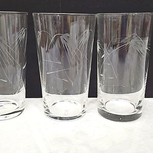 Craftsman Wheat Crystal Glasses, Set of 5